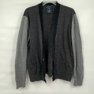 American Eagle gray cotton blend cardigan